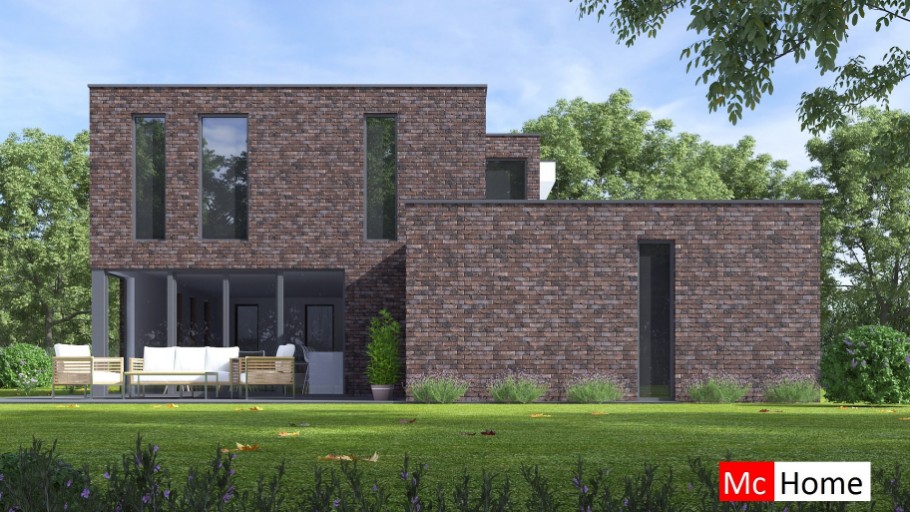 McHome design&build M387 Assen Moderne kubistische villa staalframebouw Nederland 