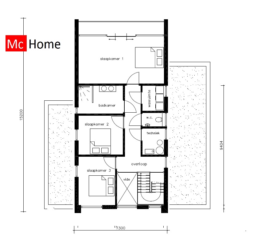 McHome modern kubistsich M362 met ATLANTA MBS Staalframebouw