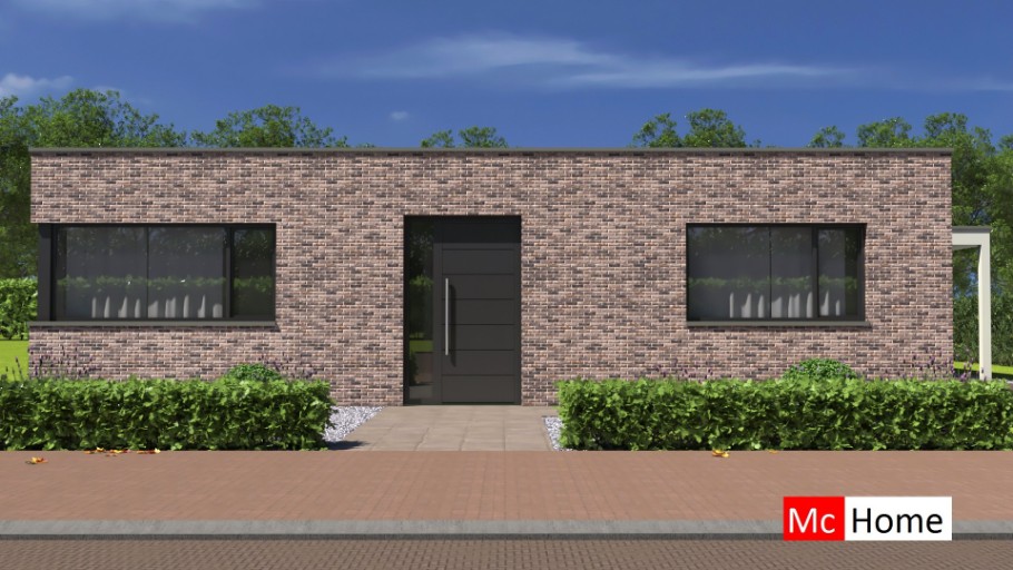 McHome.nl B184 bungalow met plat dak plattegrond indelingen nieuwbouw