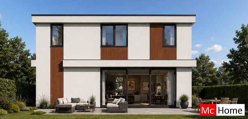 McHome.nl M406 moderne kubistische woning staalframe