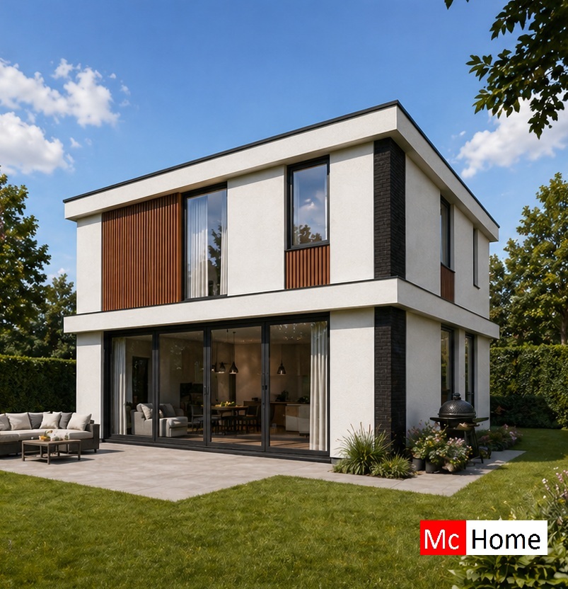McHome.nl M406 moderne kubistische woning staalframe
