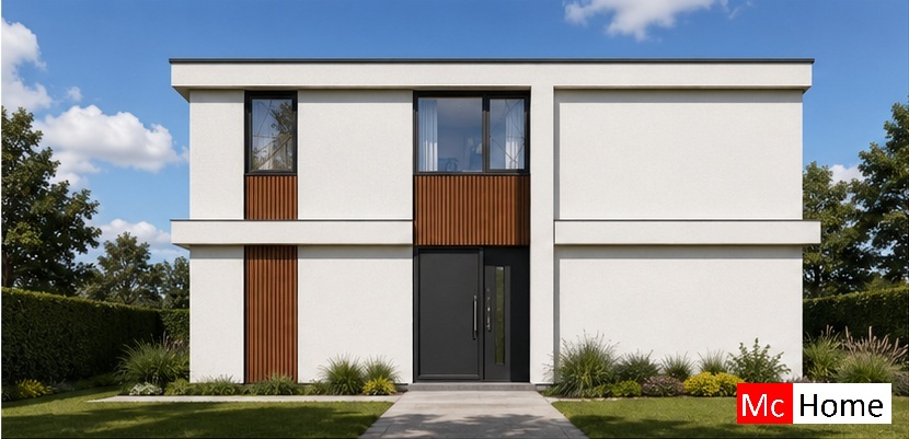 McHome.nl M406 moderne kubistische woning staalframe