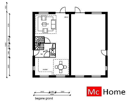 McHome.nl TK1 tweeondereenkap 2 onder 1 kap geschakelde woningen energieneutraal passief  staalframebouw