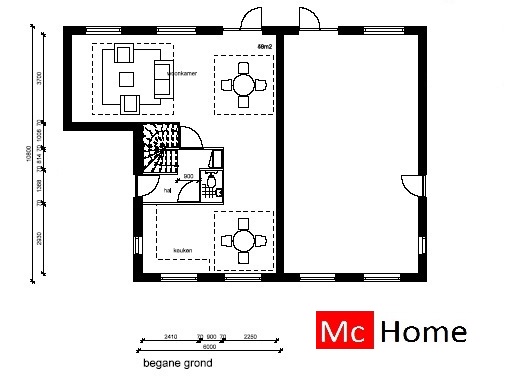 McHome.nl TK1 tweeondereenkap 2 onder 1 kap geschakelde woningen energieneutraal passief  staalframebouw