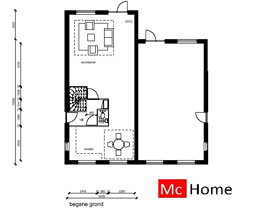 McHome.nl TK1 tweeondereenkap 2 onder 1 kap geschakelde woningen energieneutraal passief  staalframebouw