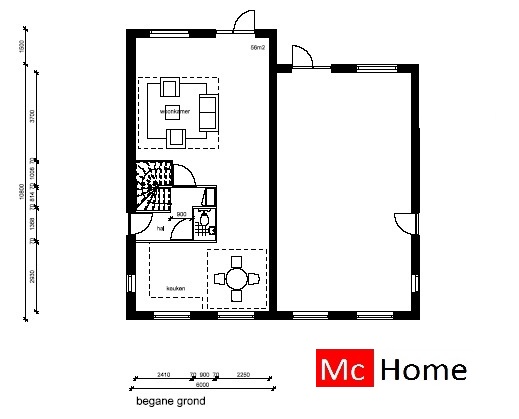 McHome.nl TK1 tweeondereenkap 2 onder 1 kap geschakelde woningen energieneutraal passief  staalframebouw