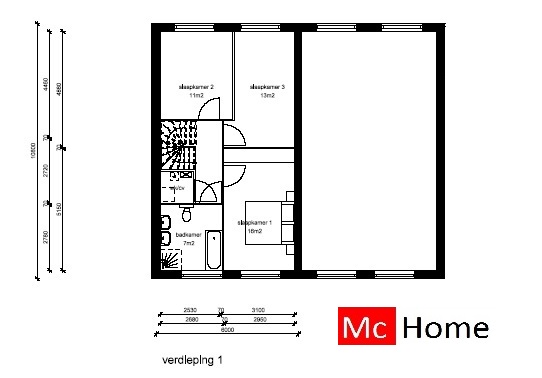 McHome.nl TK1 tweeondereenkap 2 onder 1 kap geschakelde woningen energieneutraal passief  staalframebouw