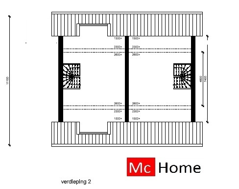 McHome.nl TK1 tweeondereenkap 2 onder 1 kap geschakelde woningen energieneutraal passief  staalframebouw