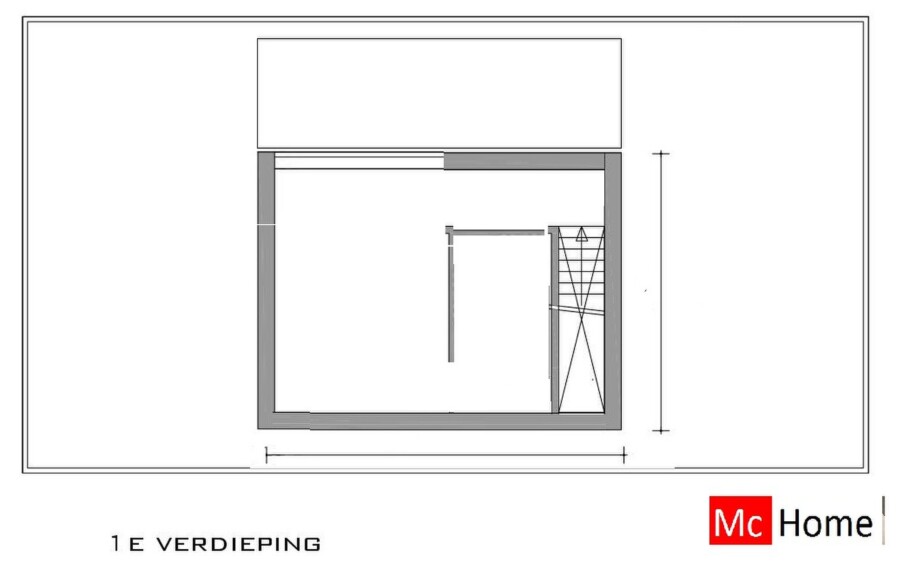 McHome B 198 bungalow plat dak type met 3 slaapkamers staalframebouw Nederland