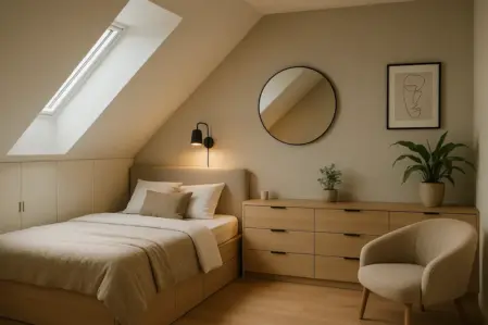 u ziet een foto van een moderne slaapkamer