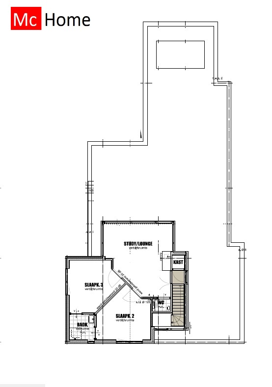 McHome.nl ontwerpen 2026 typer M407 modern kubistisch levensloopbestendig buitenterrassen verdieping