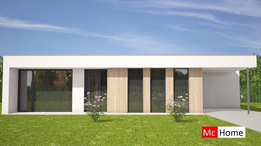 McHome.nl type B107 levensloopbestendige gelijkvloerse woningen staalframebouw Nederland