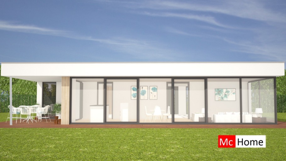 McHome.nl type B107 levensloopbestendige gelijkvloerse woningen staalframebouw Nederland