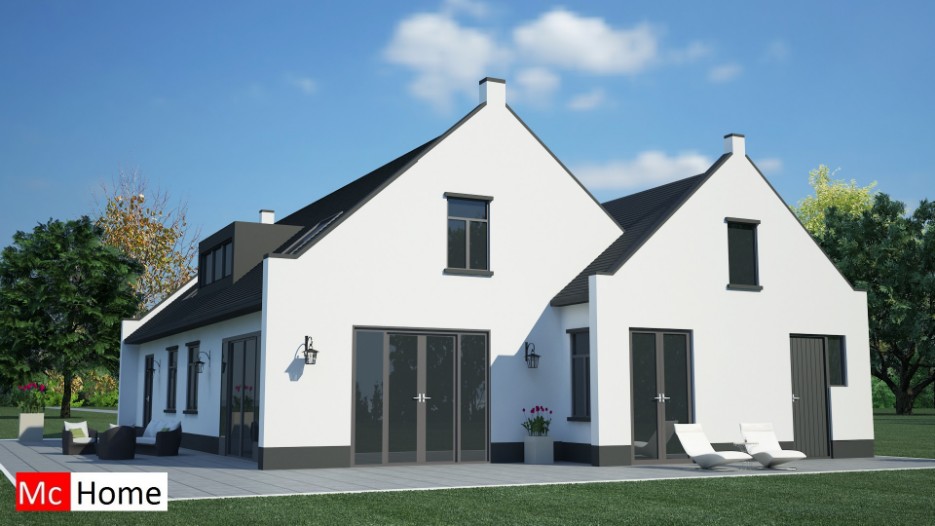 Mch-home.nl K12 mooi klassiek woningontwerp langskap energieneutraal staalframebouw passiefbouw 