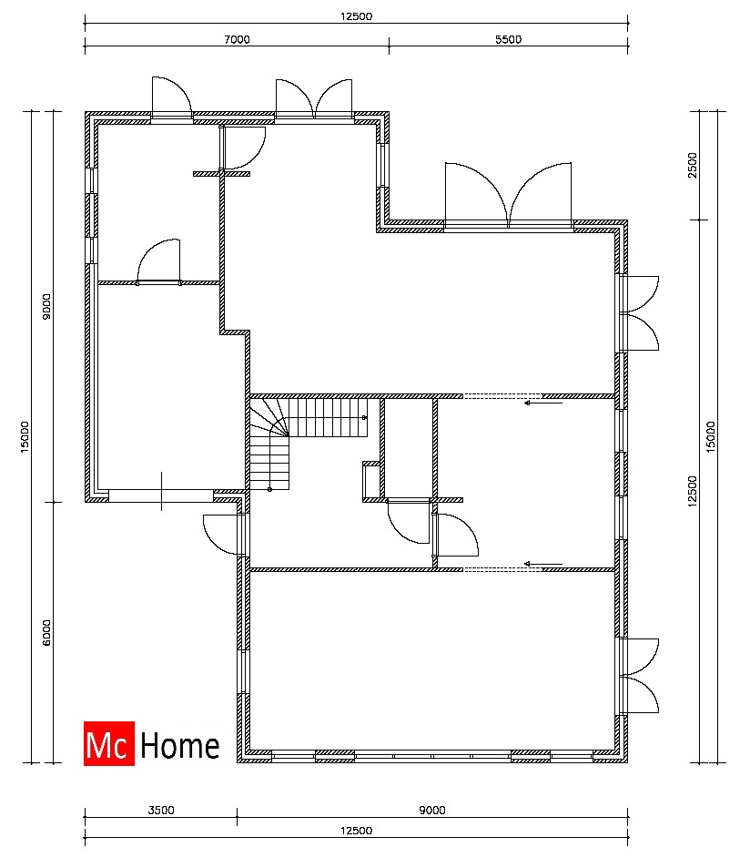 Mch-home.nl K12 mooi klassiek woningontwerp langskap energieneutraal staalframebouw passiefbouw 