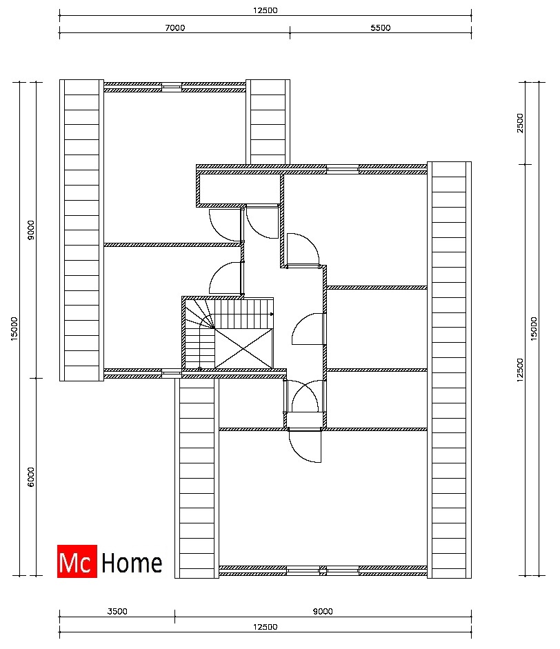 Mch-home.nl K12 mooi klassiek woningontwerp langskap energieneutraal staalframebouw passiefbouw 