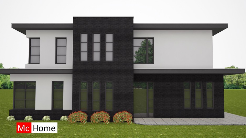 Modern Frank Lloyd Wright inspired house haus villa by Mc-Home M228