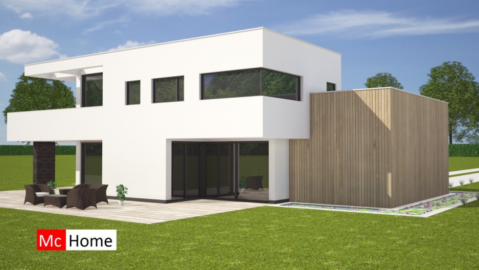 Moderne Kubistische villawoning met groot dakterras en inpandige garage M178 Mc-Home