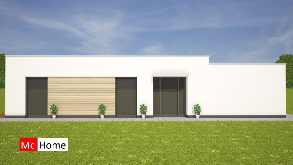 Moderne energieneutrale levensloopbestendige bungalow met vlak en plat dak B36 Mc-Home