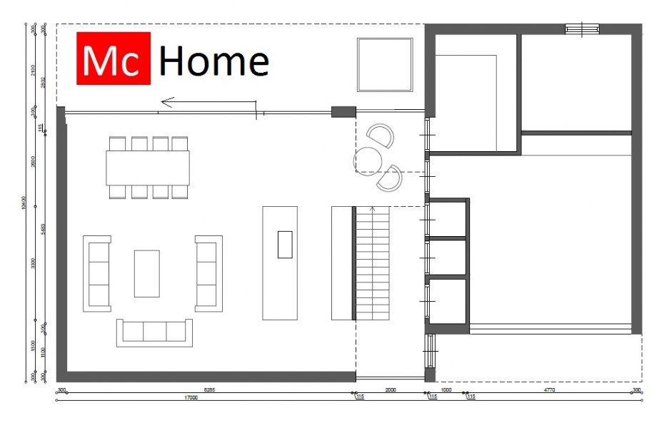 Moderne energieneutrale villa met 2 verdiepingen plat dak onderhoudsvrij M158 by Mc-Home