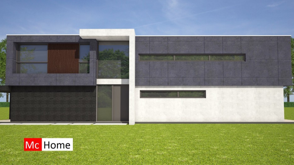 Moderne architectuur kubistische villa met balkon en vrije indeling Mc-Home M165