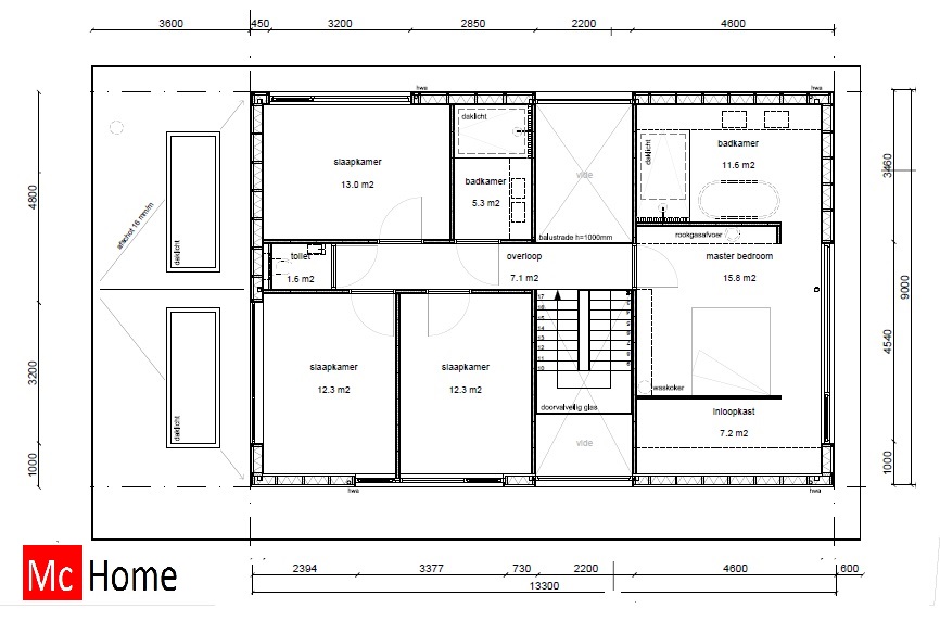 Ontwerp en bouw uw nieuwe energieneutrale moderne villa woning huis samen met Mc-Home M181