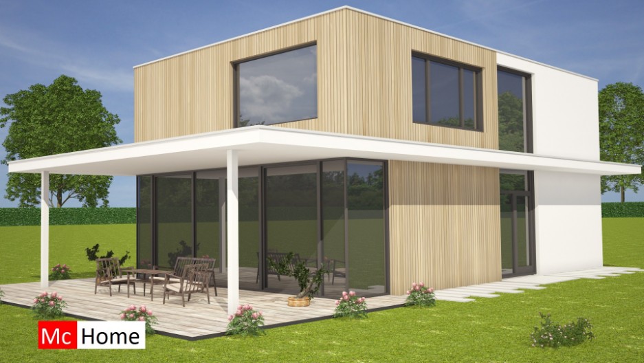 Ontwerp en bouw uw nieuwe energieneutrale moderne villa woning huis samen met Mc-Home M181