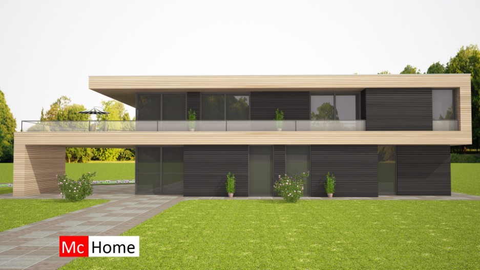 Prachtige woon-werk villa met grote vrije ruimtes  staalframebouw Mc-Home M256