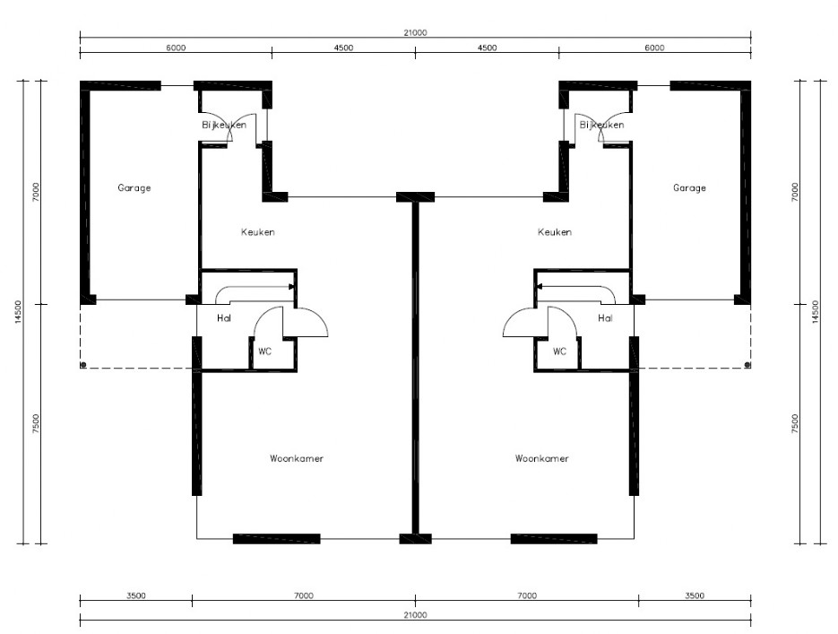 TK 34 Mac-Home.nl Moderne 2 onder 1 kap woning bouwen energieneutraal in staalframebouw traditioneel of houtskeletbouw