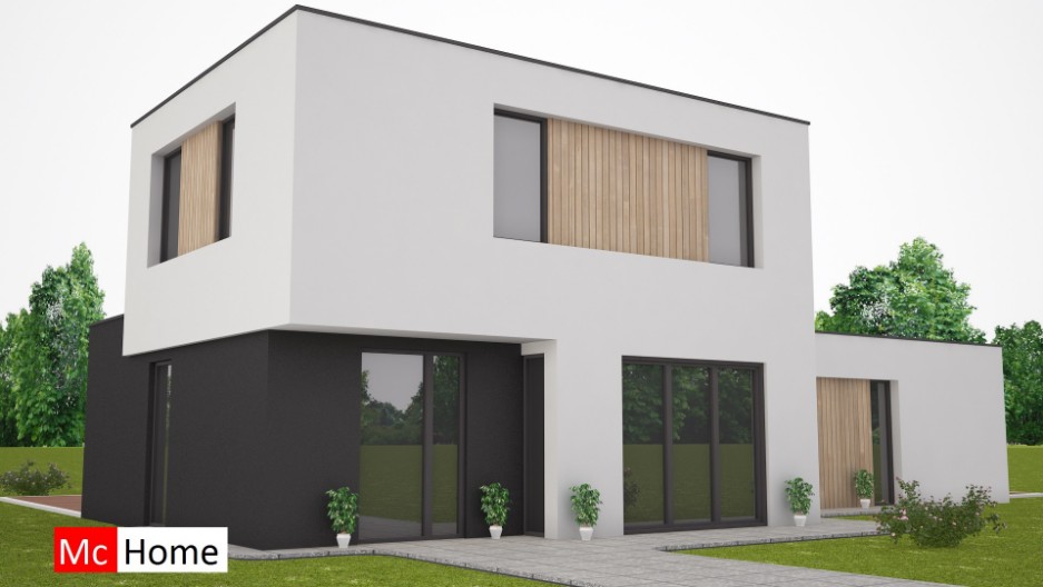 Zelf uw nieuwe moderne B&B woning  ontwerpen en bouwen samen met Mc-Home.nl M204