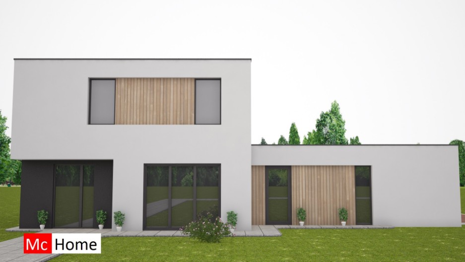 Zelf uw nieuwe moderne B&B woning  ontwerpen en bouwen samen met Mc-Home.nl M204