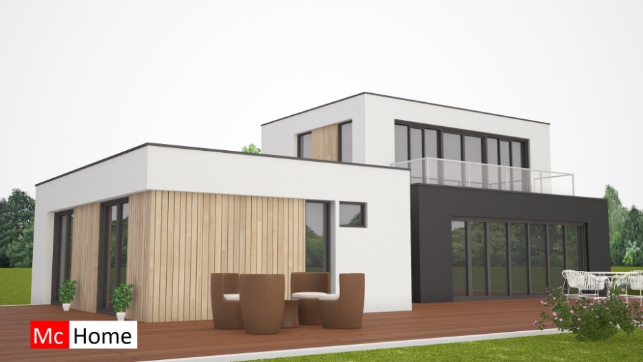 Zelf uw nieuwe moderne B&B woning  ontwerpen en bouwen samen met Mc-Home.nl M204