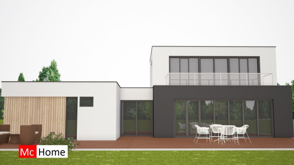 Zelf uw nieuwe moderne B&B woning  ontwerpen en bouwen samen met Mc-Home.nl M204