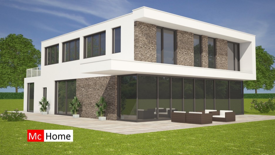 ik ontwerp mijn eigen moderne villa samen met Architect Mc-Home villabouw M184