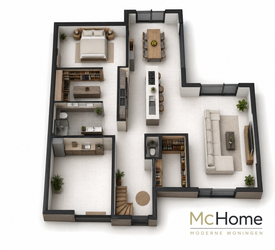 M402 levensloopbestendige villa kubistisch modern