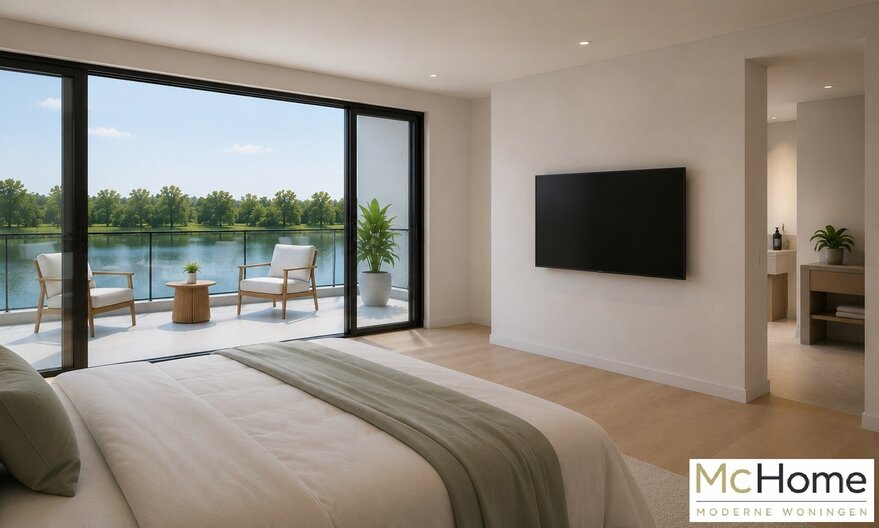 Modern interieur van levensloopbestendige woning type 198 met luxe leefruimte en eigentijdse inrichting