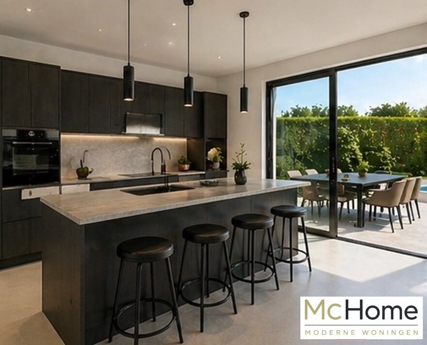 Modern interieur van levensloopbestendige woning type 198 met luxe leefruimte en eigentijdse inrichting