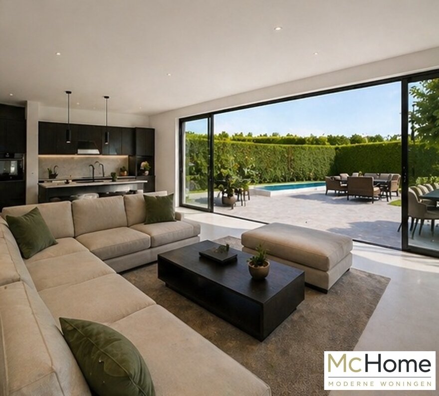 Modern interieur van levensloopbestendige woning type 198 met luxe leefruimte en eigentijdse inrichting