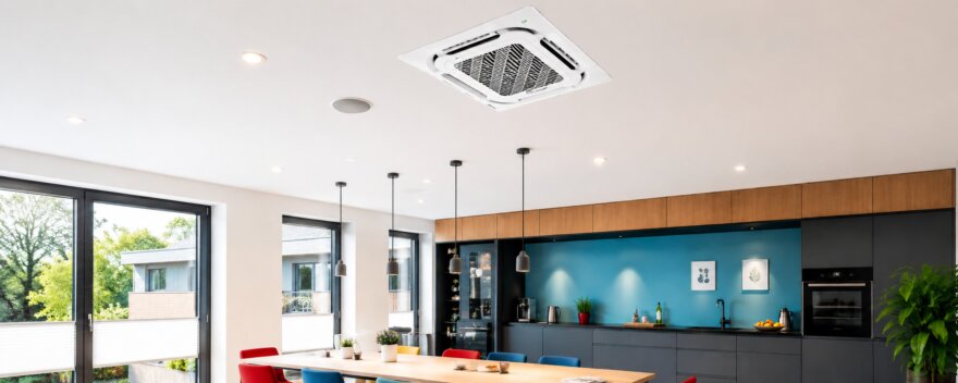 Efficiënt koelen van moderne woningen met staalframebouw en warmtepomp