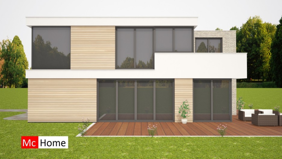 luxe royale moderne villa met balkon en plat dak M262 Mc-Home 