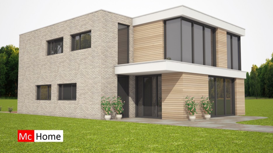 luxe royale moderne villa met balkon en plat dak M262 Mc-Home 