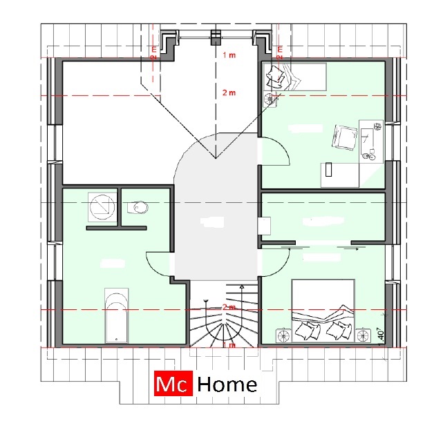 mc-home.nl K15 klassieke woning met hellend dak en uitbouw prefabbouw passief en energieneutraal ontwerpen en bouwen