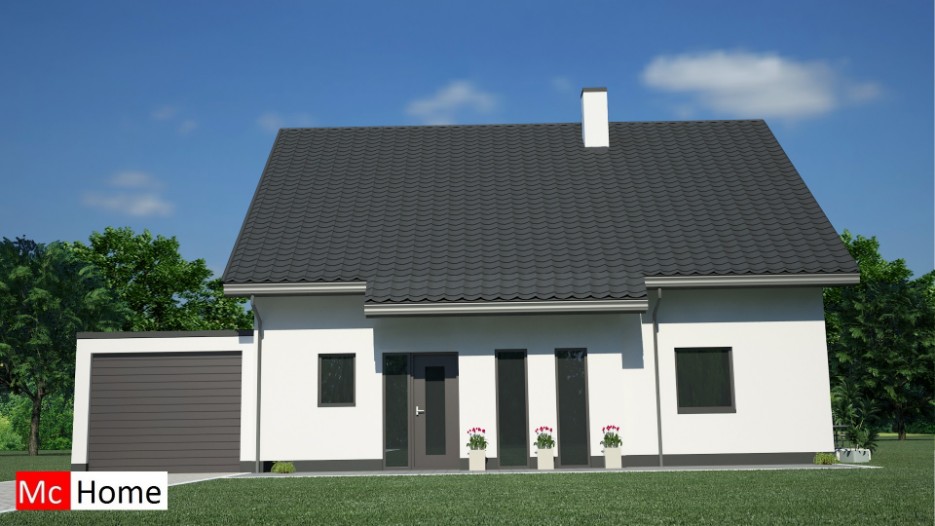 mc-home.nl K15 klassieke woning met hellend dak en uitbouw prefabbouw passief en energieneutraal ontwerpen en bouwen