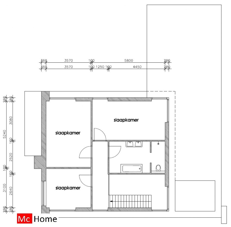 mc-home.nl M100  moderne kubistische woning met veel glas duurzaam gebouwd onder architectuur in staalframebouw houtskelet of traditioneel