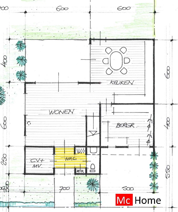 mc-home.nl M126 moderne kubuswoning met kleine verdieping en 2 slaapkamers ontwerpen en bouwen in staalframebouw 