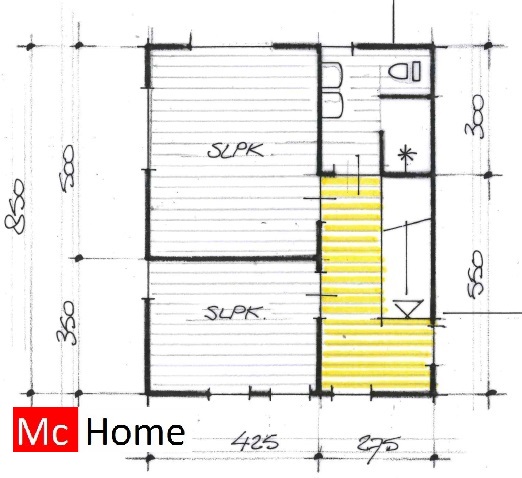 mc-home.nl M126 moderne kubuswoning met kleine verdieping en 2 slaapkamers ontwerpen en bouwen in staalframebouw 