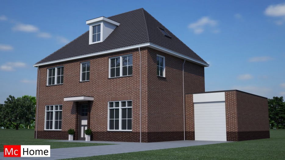 mchome goedkope woning bouwen notariswoning HN34 houtskelet of staalframebouw 