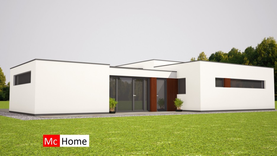 moderne bungalow energieneutraal grote ramen veel licht Mc-Home.nl B50 