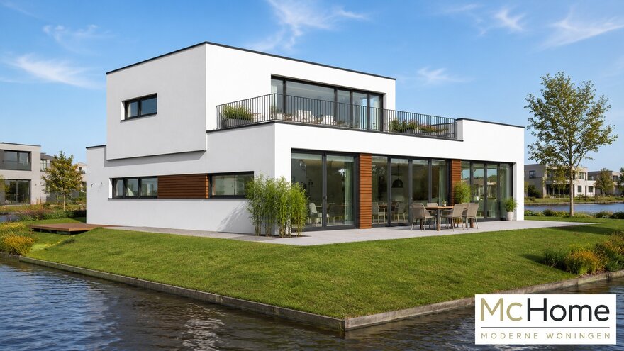 Moderne levensloopbestendige woning M-99 met groot dakterras en plat dak