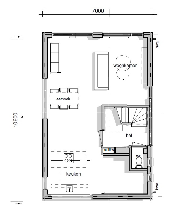 Schuurwoning type 152 betaalbaar efficient ontwerp Schuurwoning type 152 betaalbaar efficient ontwerp